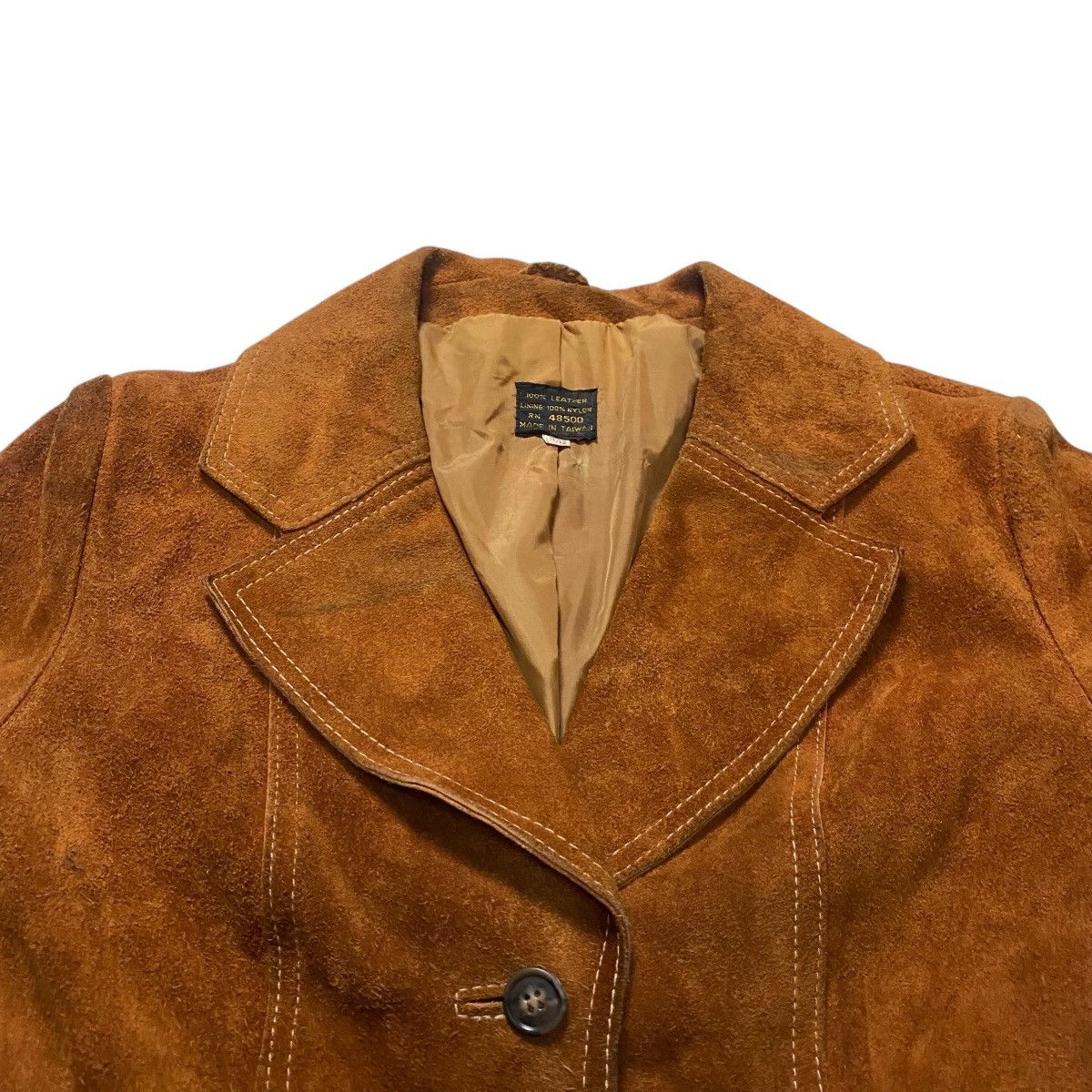 Leather Vintage suede leather jacket Size M / US 6-8 / IT 42-44 - 6 Thumbnail