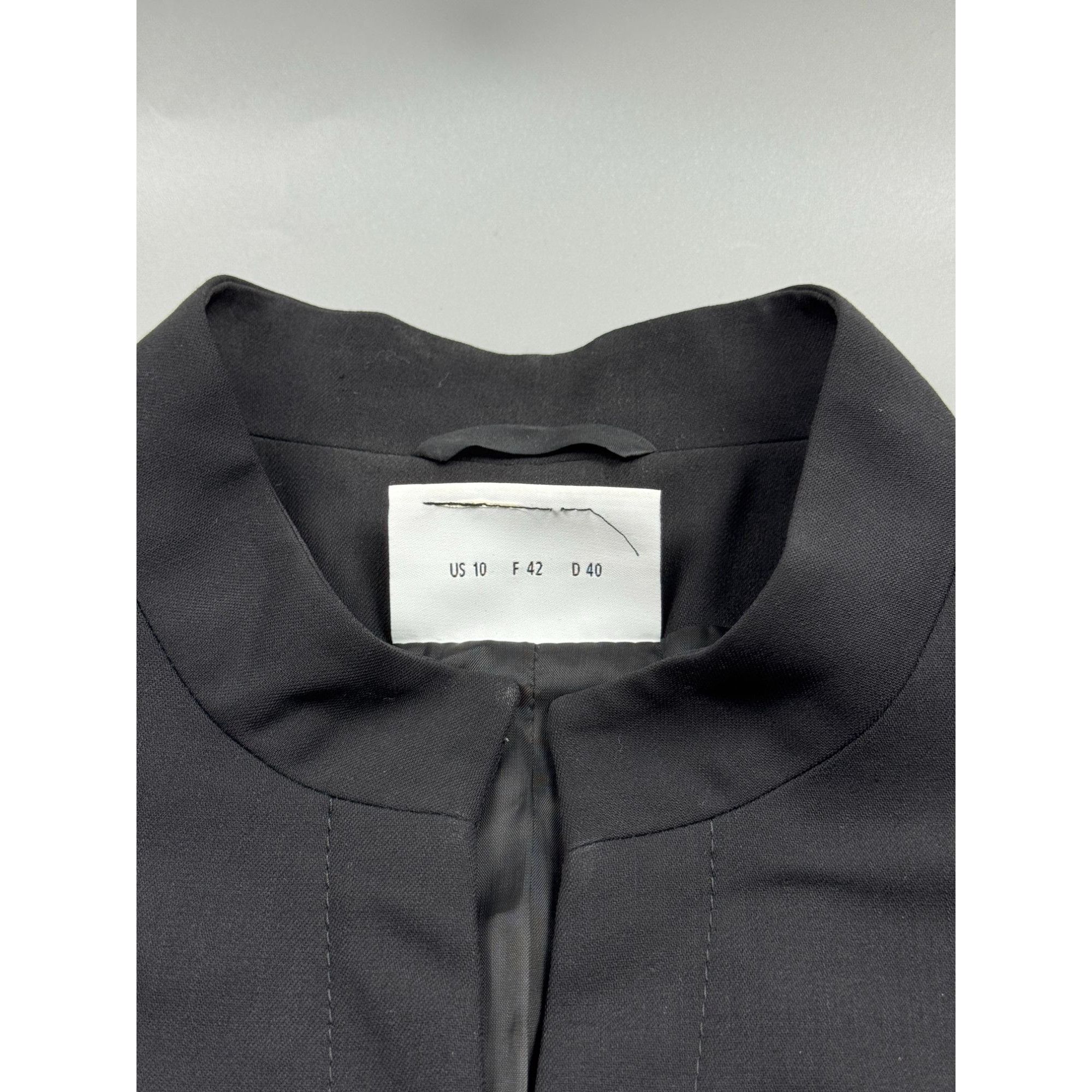 Akris Akris Punto Colarless Wool Blazer (Y1180) Size S / US 4 / IT 40 - 7 Thumbnail