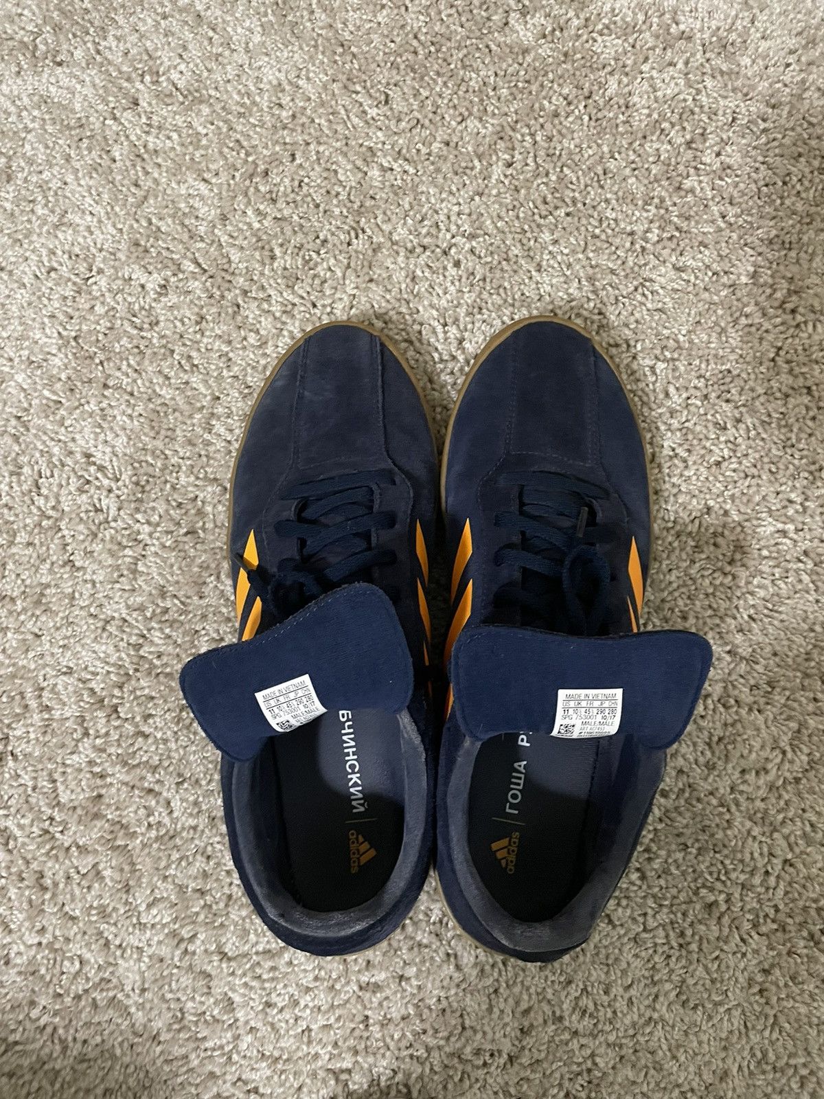 Adidas × Gosha Rubchinskiy Gosha Rubchinskiy x Adidas Navy Sneakers Size US 10.5 / EU 43-44 - 6 Thumbnail