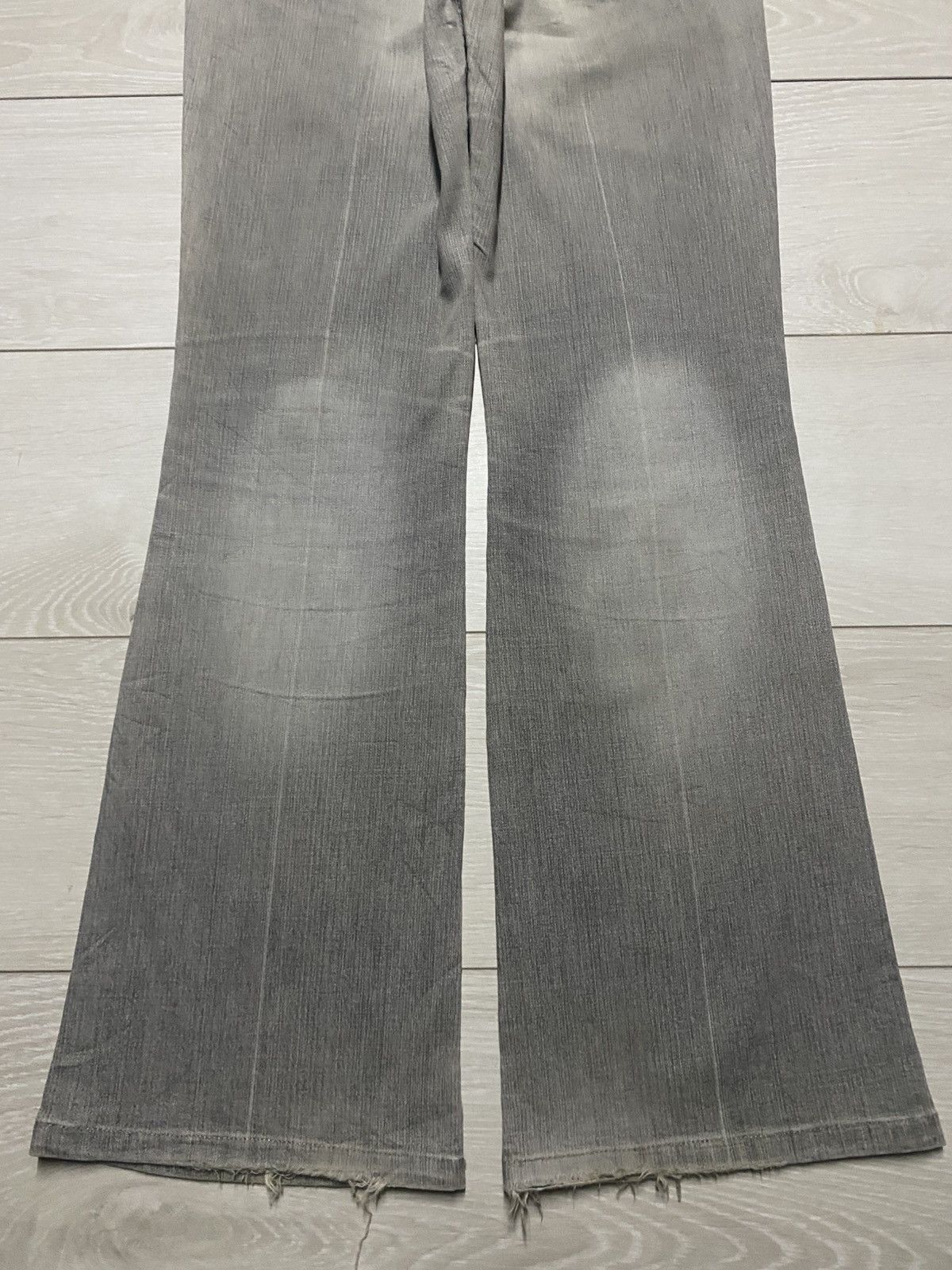 Japanese Brand Vintage Japanese Gerald Darel Grey Embroidery Flare Jeans Size US 30 / EU 46 - 6 Thumbnail