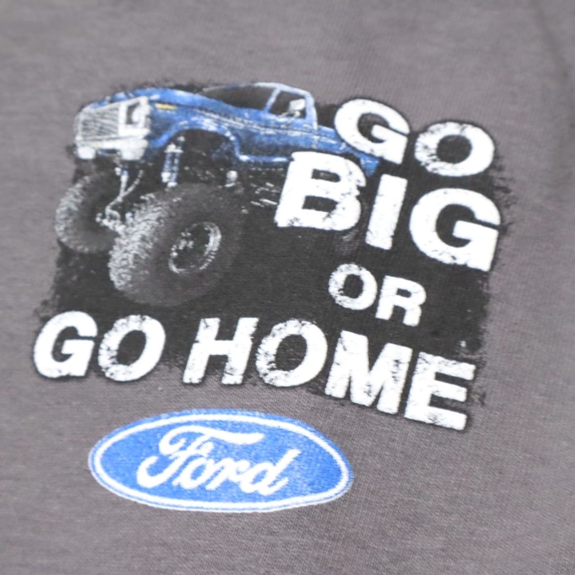 Gildan Gildan Ford Go Big or Go Home Solid T-Shirt Gray Men's 2XL Size US XXL / EU 58 / 5 - 7 Thumbnail