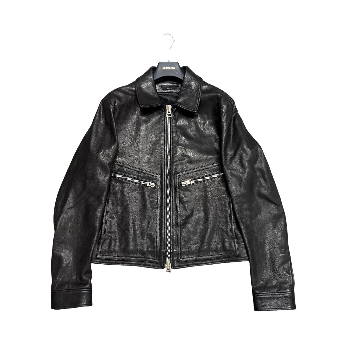 Tom Ford Tom Ford Lambskin Leather Biker Jacket Size L Size US L / EU 52-54 / 3 - 1 Thumbnail
