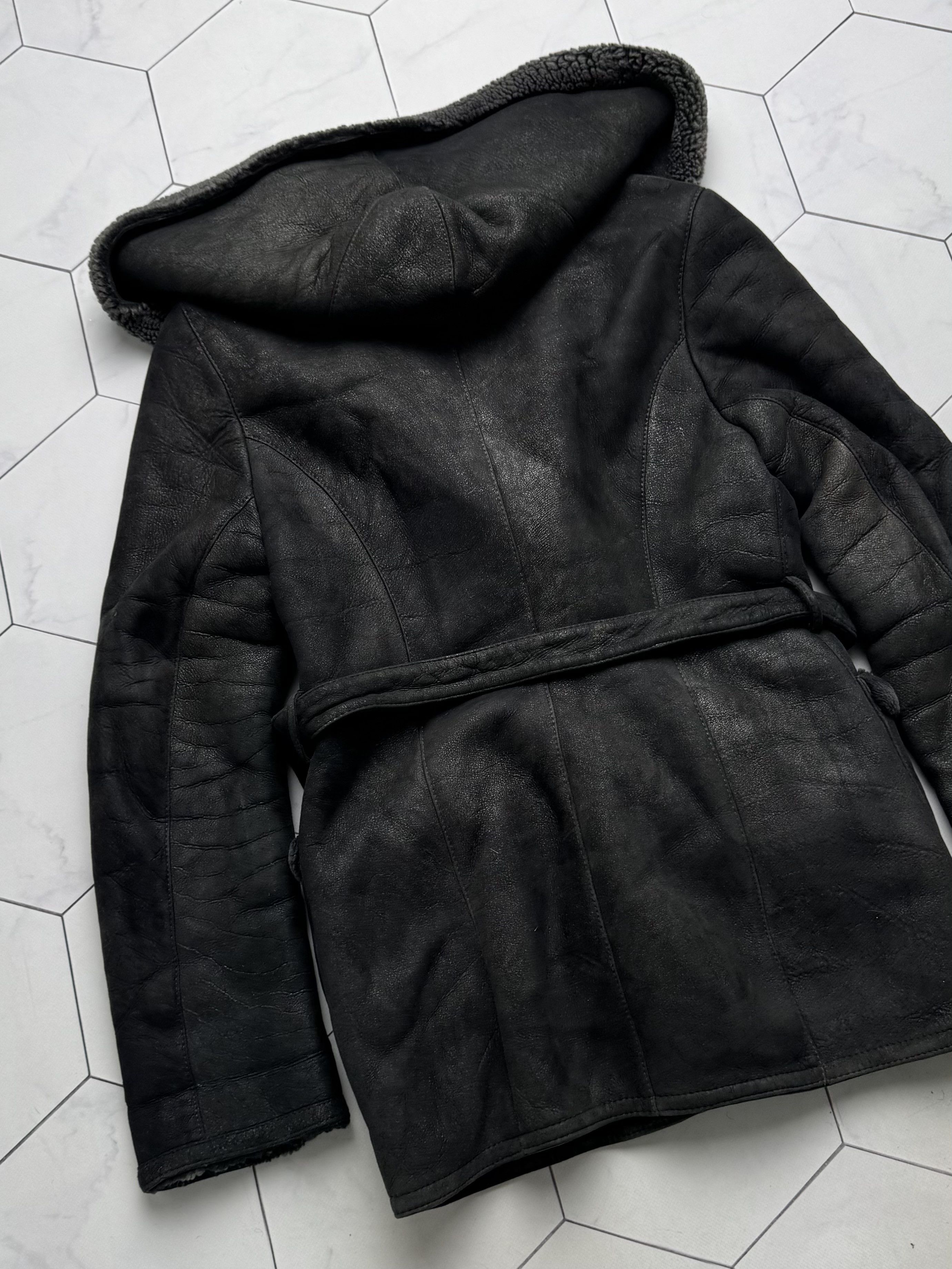 Vintage Vintage Real Sheepskin Hooded Coat (B550) Size M / US 6-8 / IT 42-44 - 14 Thumbnail