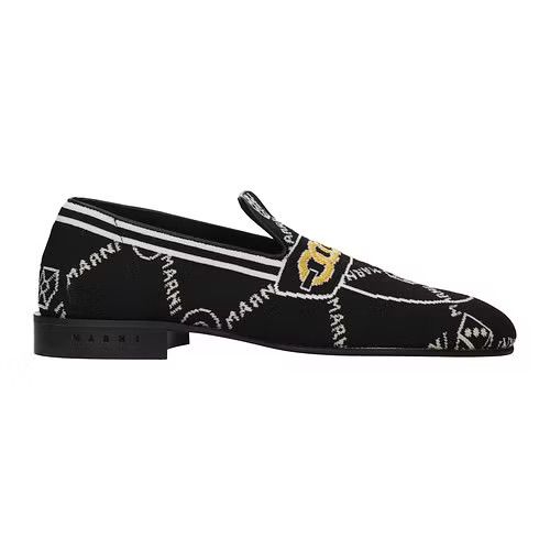 image of Marni Ob1O1E0424 Loafers In Black, Men's (Size 9)
