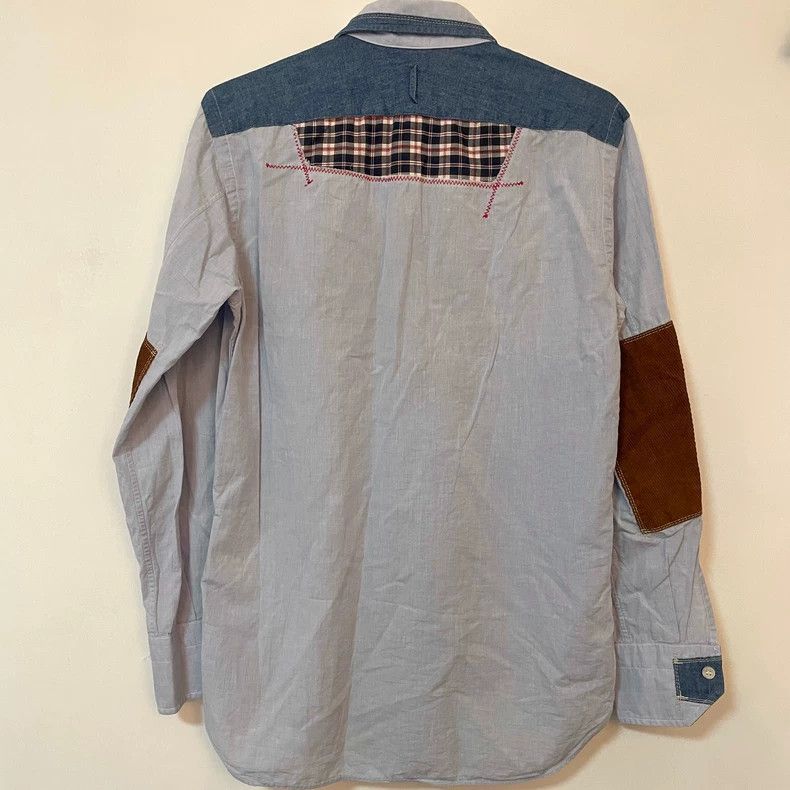 Junya Watanabe Junya Watanabe Stitched denim plaid corduroy light blue sp Size US M / EU 48-50 / 2 - 6 Thumbnail