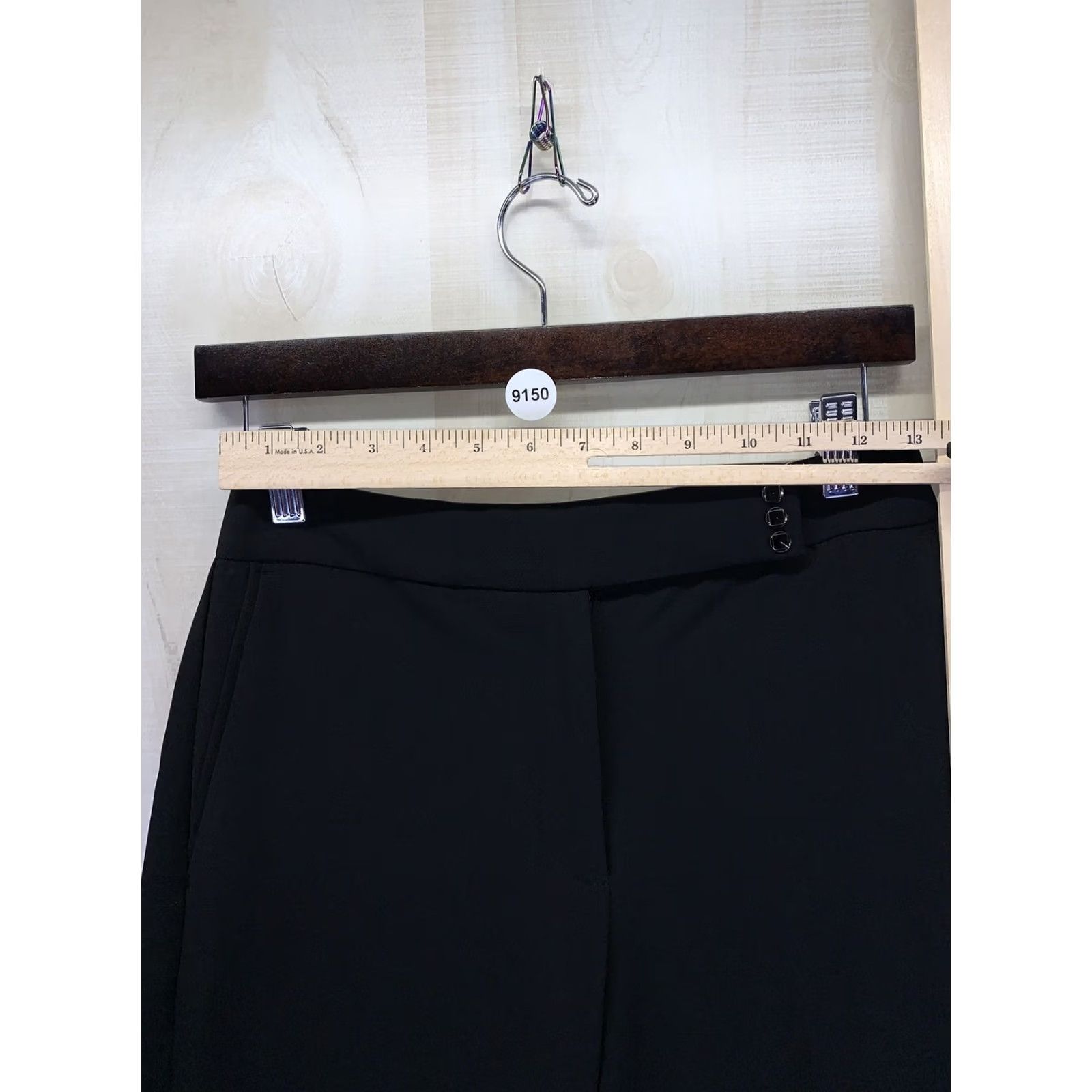 White House Black Market White House Black Market Pants Shirt Wide-Leg Cropped Womens 00 Black Size 24" / US 00 / IT 34 - 2 Thumbnail