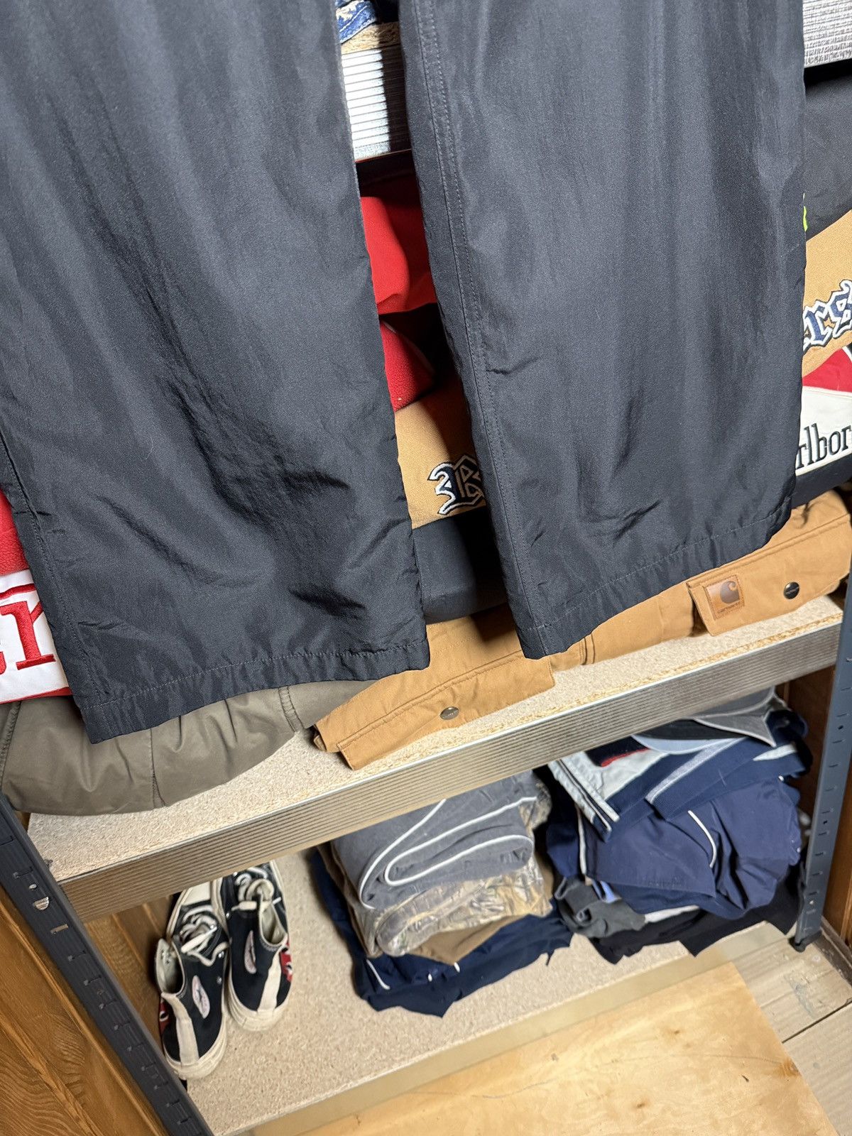 Nike × Vintage Vintage 2000s Nike Nylon Track Pants Women’s Blue Size L Size 36" / US 14 / IT 50 - 5 Thumbnail