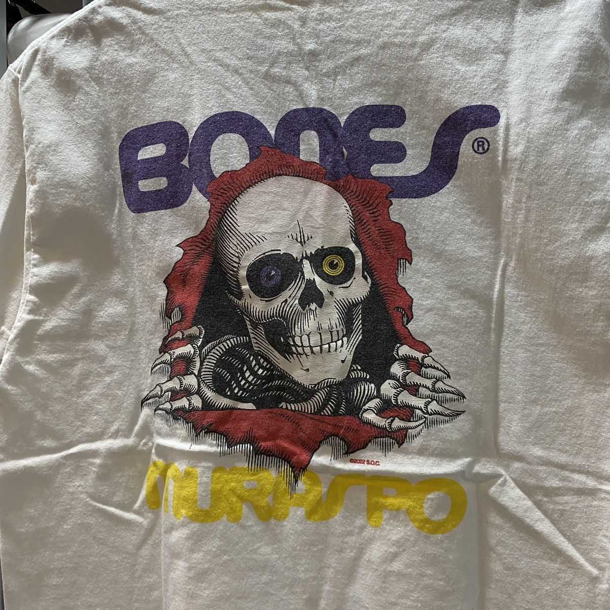 Bones Powell Peralta Bones Skeleton Iconic Skate Tee Size US M / EU 48-50 / 2 - 5 Thumbnail