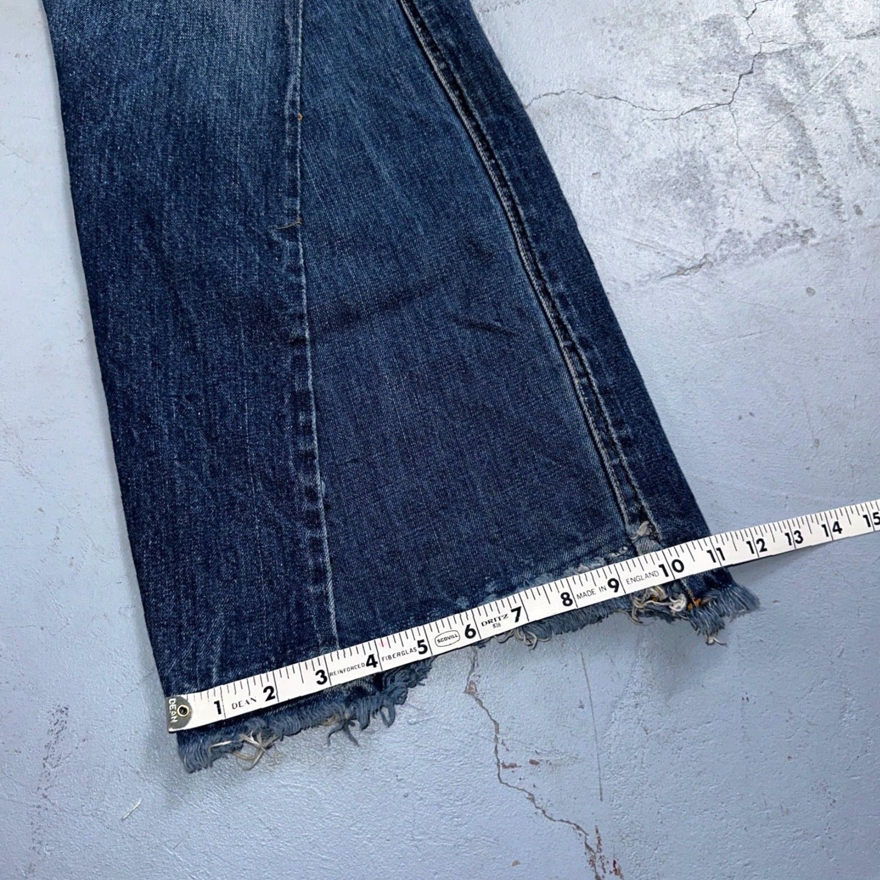 Levi's VINTAGE Levi's 501 XX Jeans 80s Redline Selvedge Blue Denim Straight 33x36 30x33 Mens USA Bootcut (Mid Rise) Distressed Button Closure Size US 33 - 4 Thumbnail