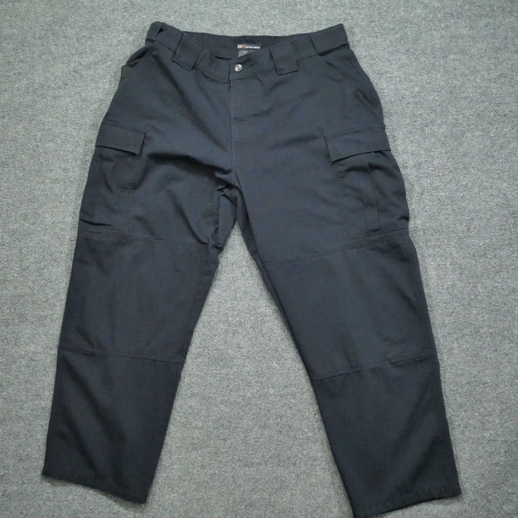 Vintage VINTAGE 5.11 Tactical Pants Mens XL Short 37x28 Blue Navy Cargo Double Knee Ripstop 511 Men Pants Cargo Outdoor 90s Mens Size US 37 - 4 Thumbnail