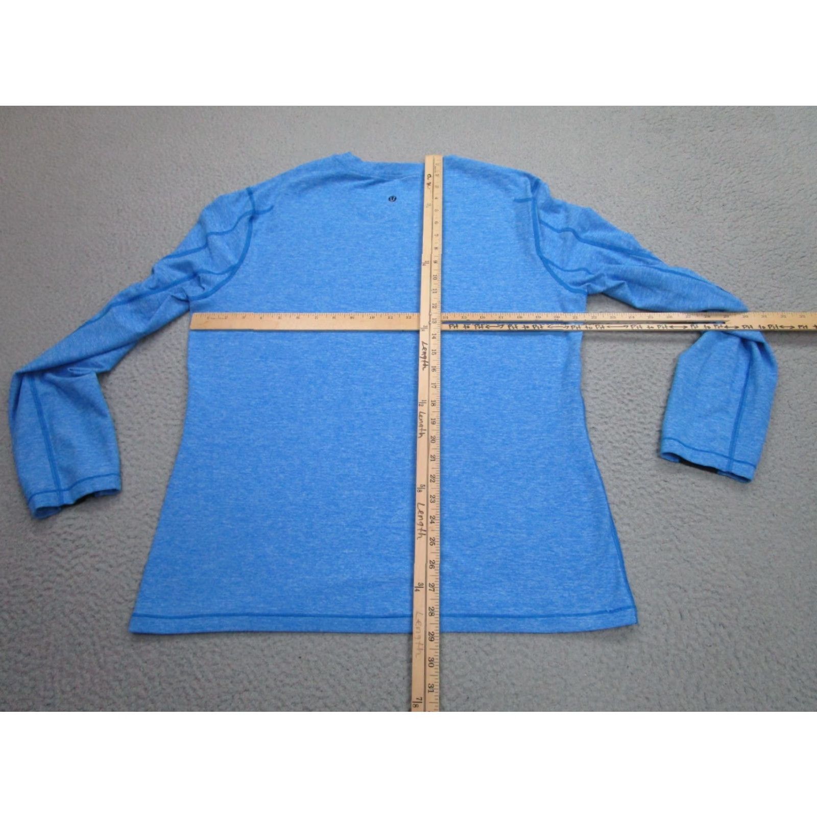 Lululemon Lululemon Shirt Mens Large Blue Thermal Long Sleeve Athletic Training Cold Weather Activewear Shirt Size US L / EU 52-54 / 3 - 7 Thumbnail