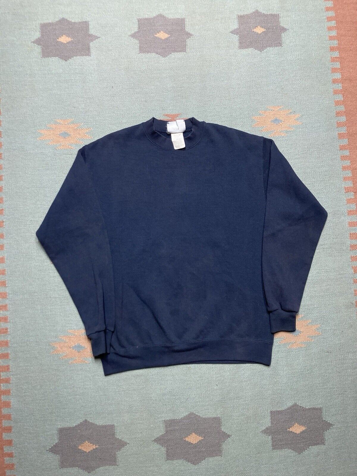 Lee × Vintage VTG 90s sweatshirt blank navy blue lee heavyweight Large Size US L / EU 52-54 / 3 - 1 Thumbnail
