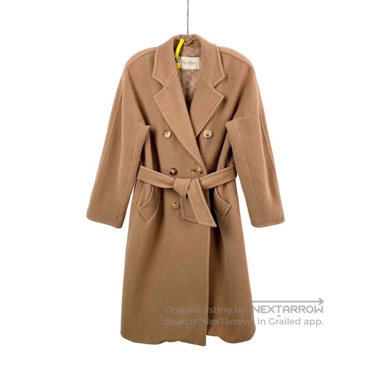 Max Mara 101801 Wool Camel Coat.