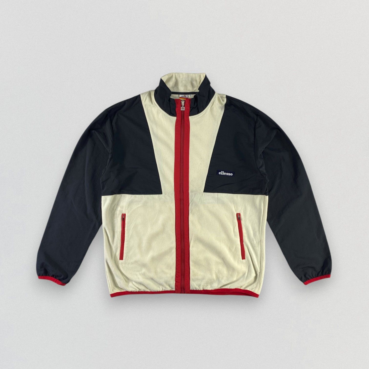 Vintage Ellesse Fleece Casual Zipper Jacket