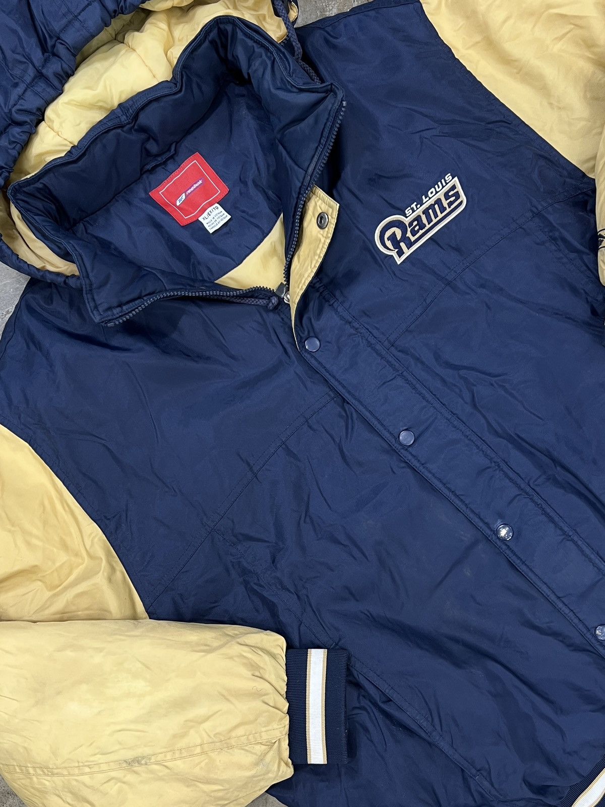 NFL × Vintage Vintage 90s Reebok NFL St. Loius Rams Jacket XL Size US XL / EU 56 / 4 - 1 Thumbnail