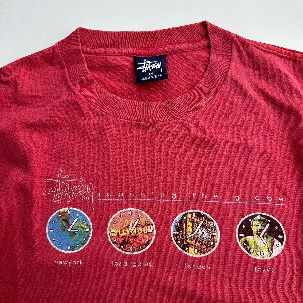 Stussy × Vintage Vintage Stussy Spanning The Globe Size US M / EU 48-50 / 2 - 4 Thumbnail