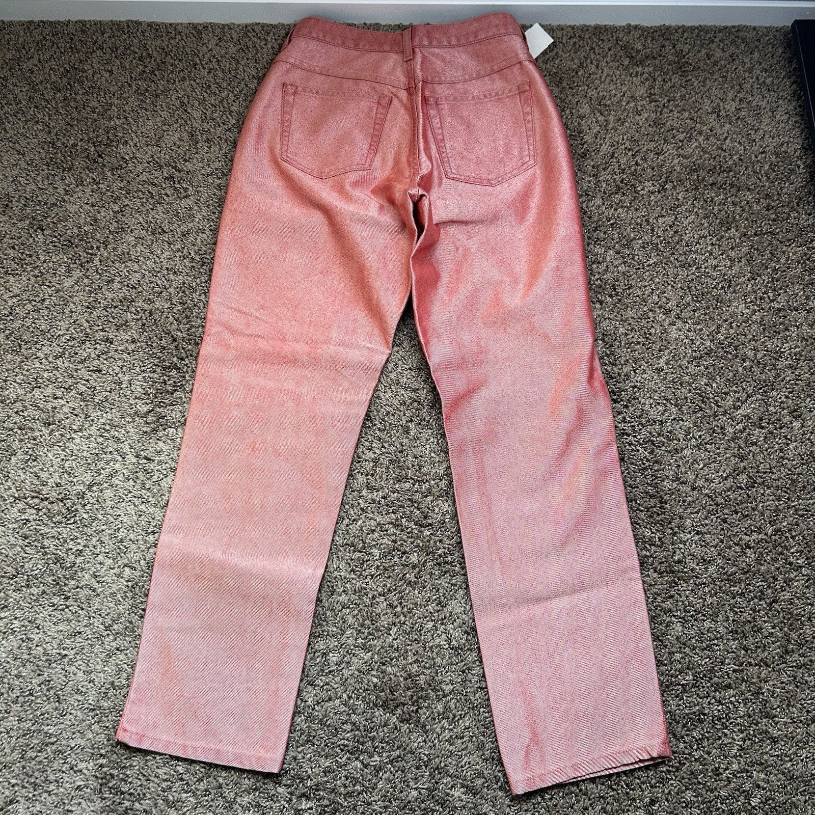 Other Vintage Reflect Jeans Red/Pink Metallic Womens Size 6 Size 28" / US 6 / IT 42 - 5 Thumbnail