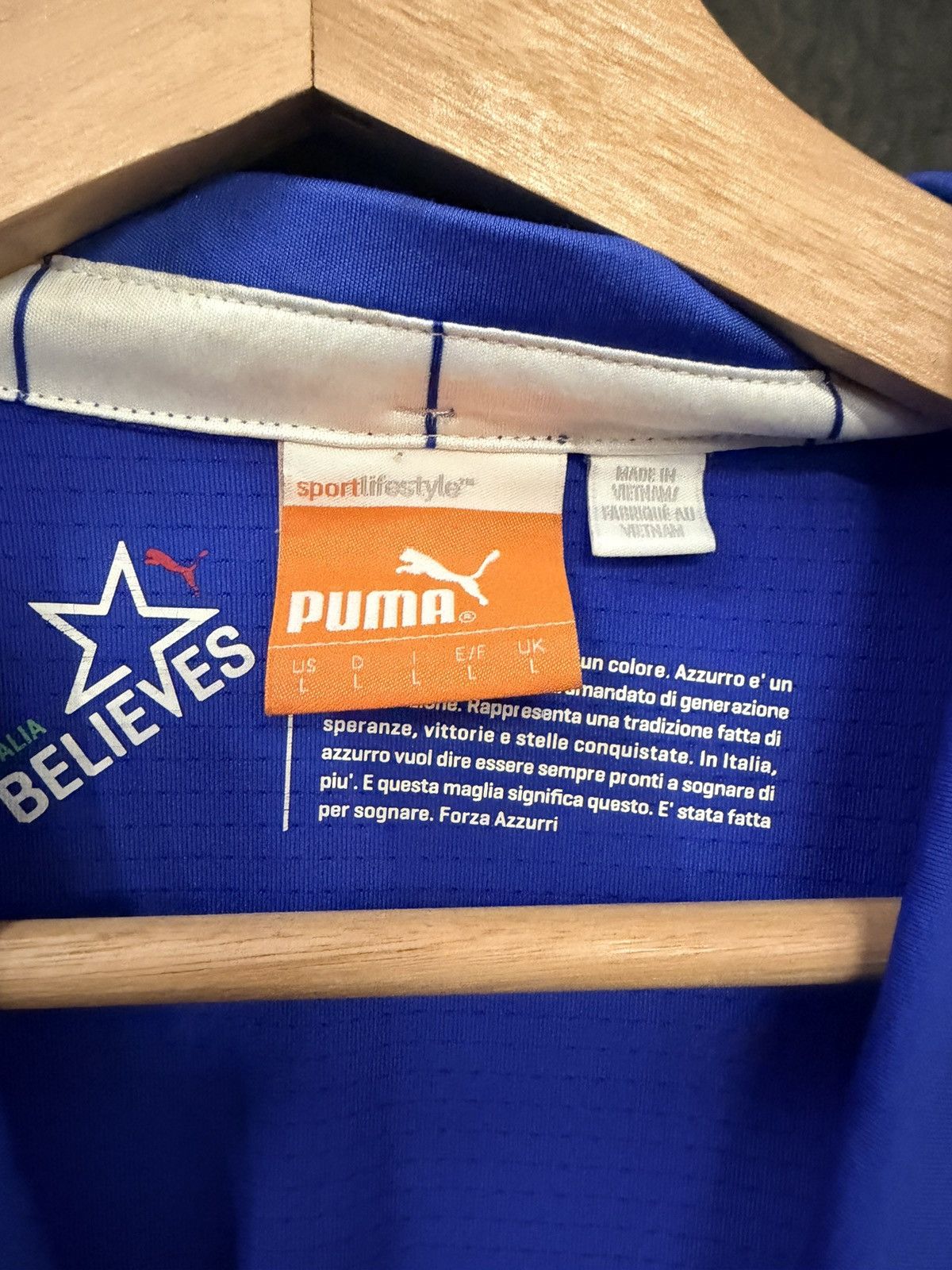 Puma Puma Italy Jersey Size US L / EU 52-54 / 3 - 3 Thumbnail