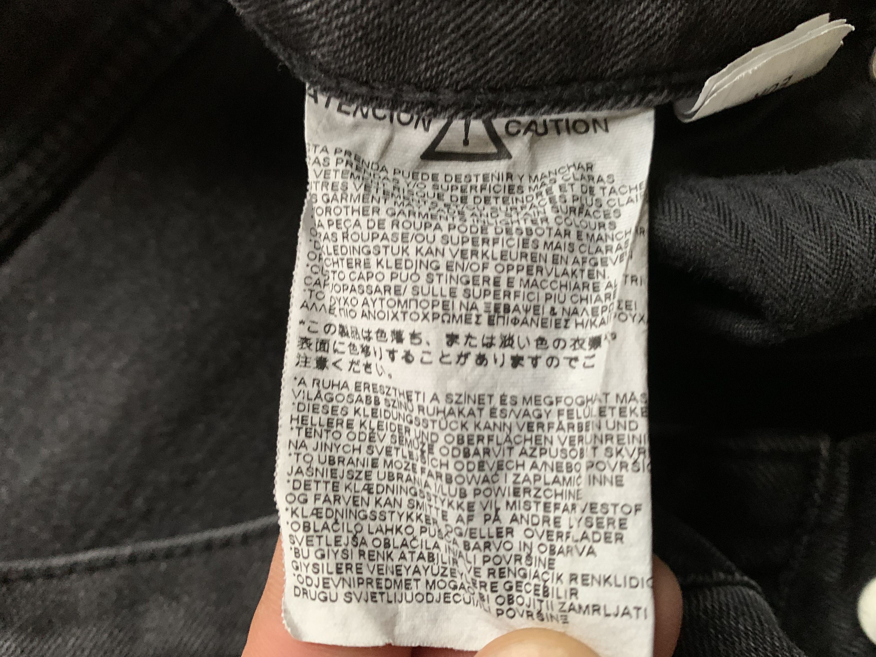 Zara Zara Man Stretch Black Distressed Jeans Size US 31 - 10 Thumbnail