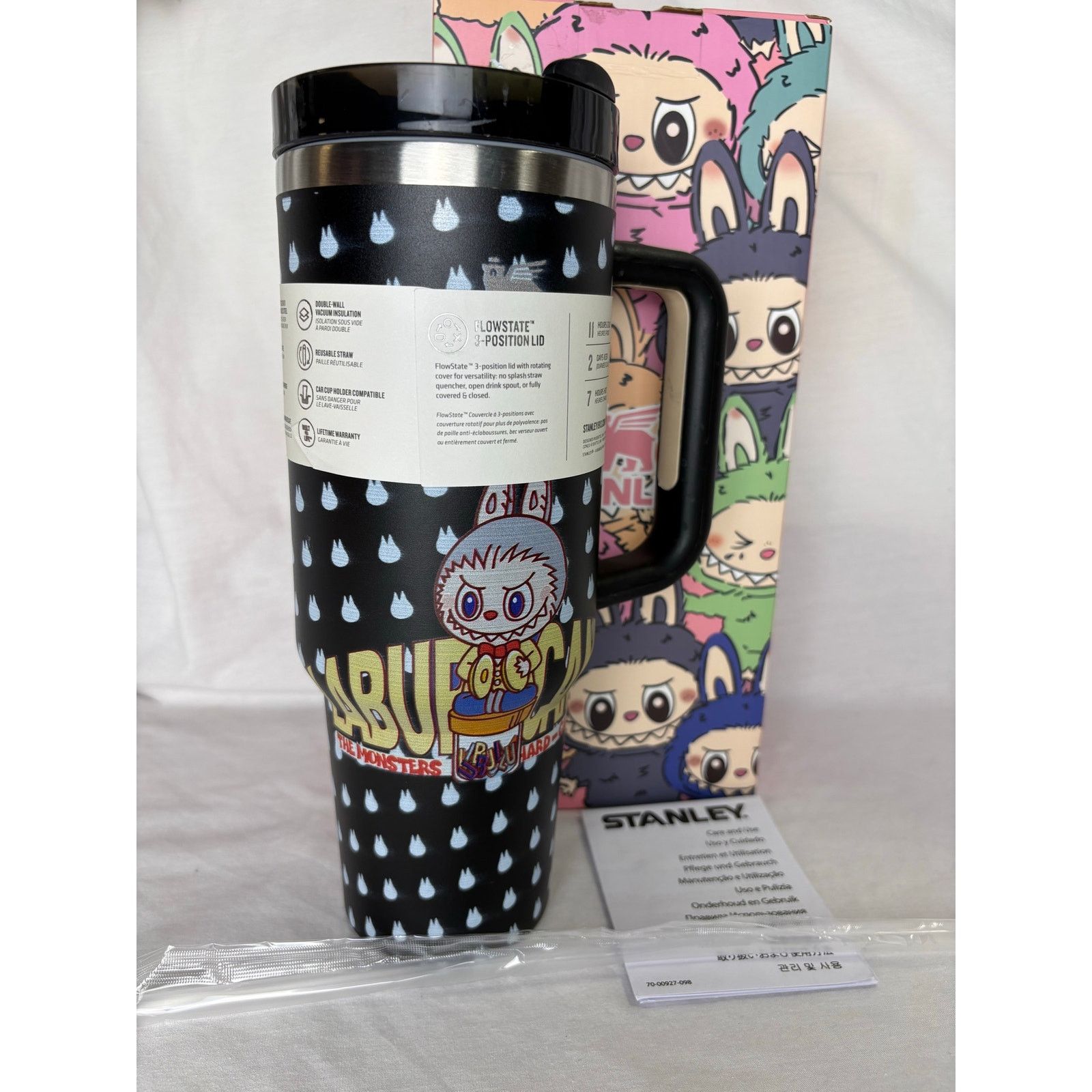 Other Stanley 40oz Custom Labubu Black Quencher H2.0 Tumbler Size ONE SIZE - 5 Thumbnail