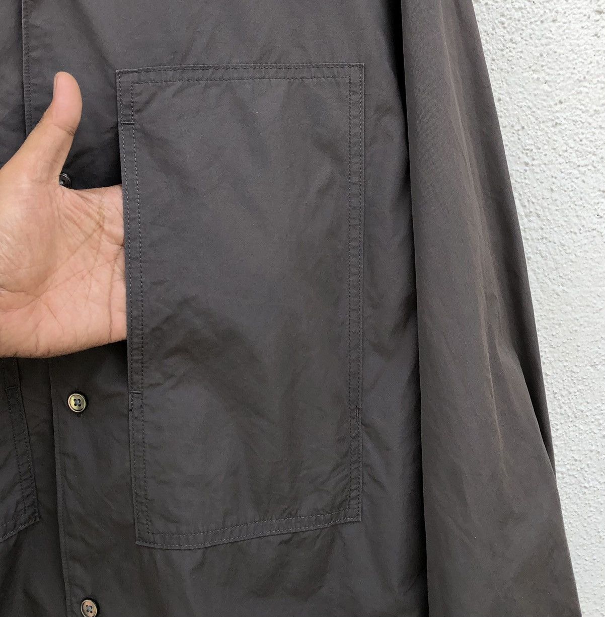 Jil Sander × Uniqlo +J Supima Cotton Oversized Double Pocket Long Sleeve Shirt Size US L / EU 52-54 / 3 - 6 Thumbnail
