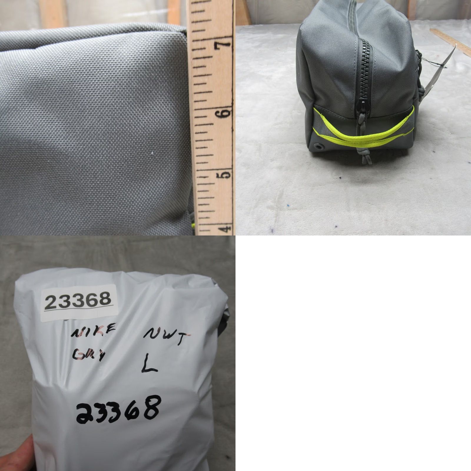 Nike Nike Utility Dopp Kit Bag Grey 900 Denier Zip Front Pocket Water Resistant Nylon Travel Men Misc Size ONE SIZE - 11 Thumbnail