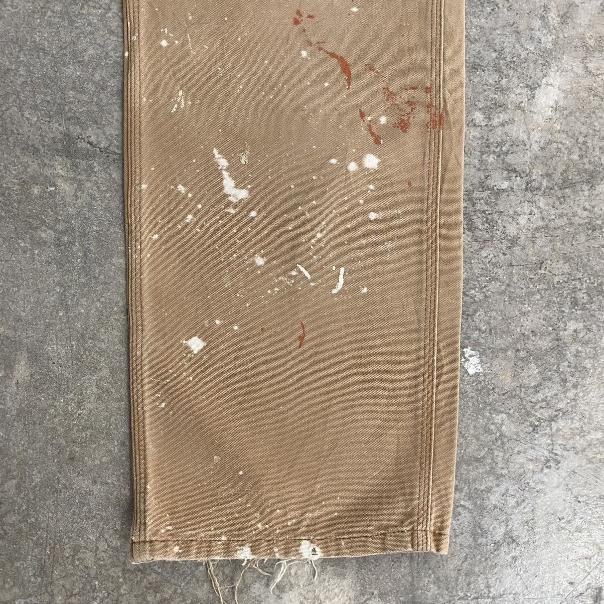 Carhartt Vintage Carhartt Faded Tan Splatter Painter Pants Size US 34 / EU 50 - 9 Thumbnail