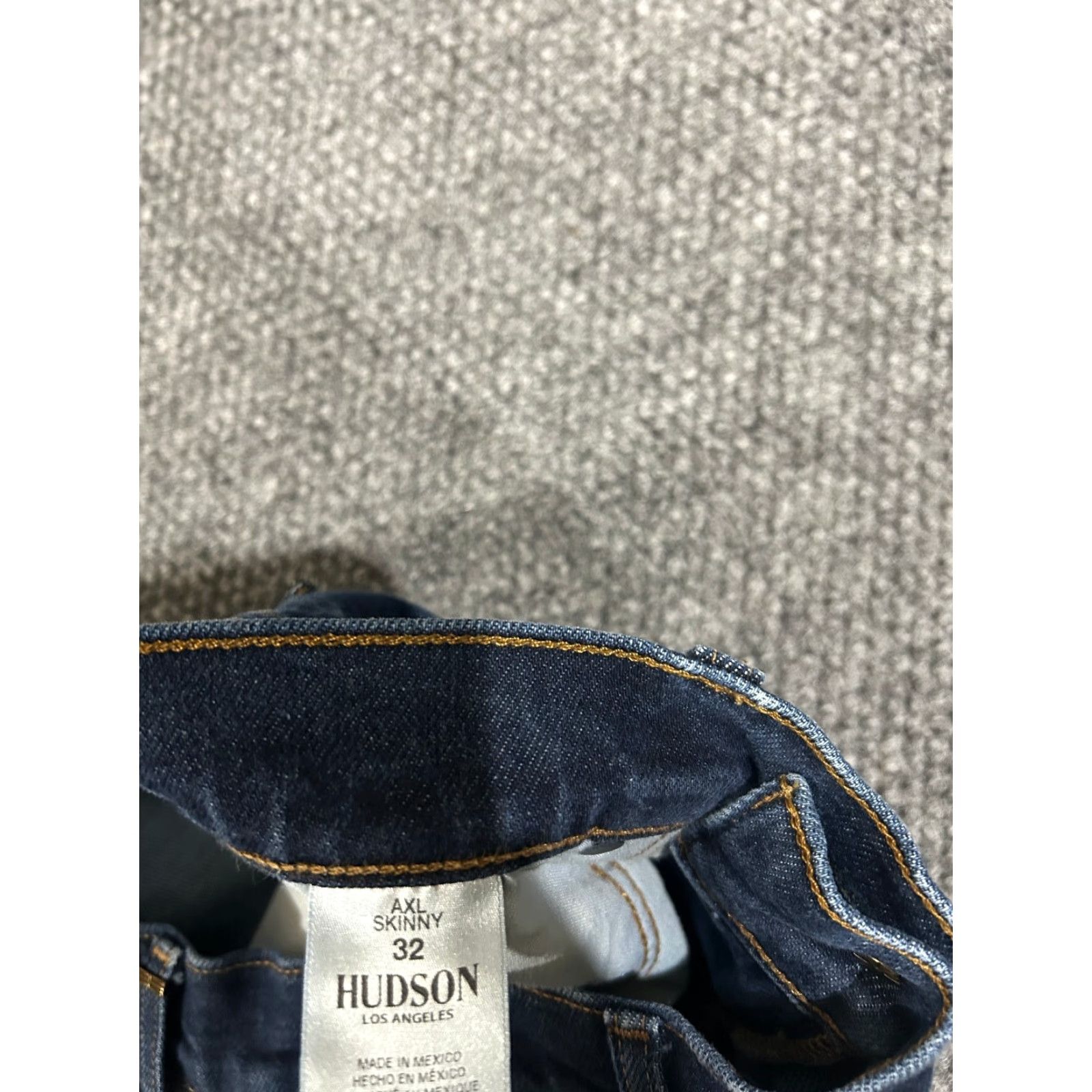 Hudson Hudson Jeans Mens 32x32 Denim Skinny Jeans Stretch 5-Pocket Blue Dark Wash Pants Regular Men's Slim Waist 32 Inseam 32 Size US 32 / EU 48 - 5 Thumbnail