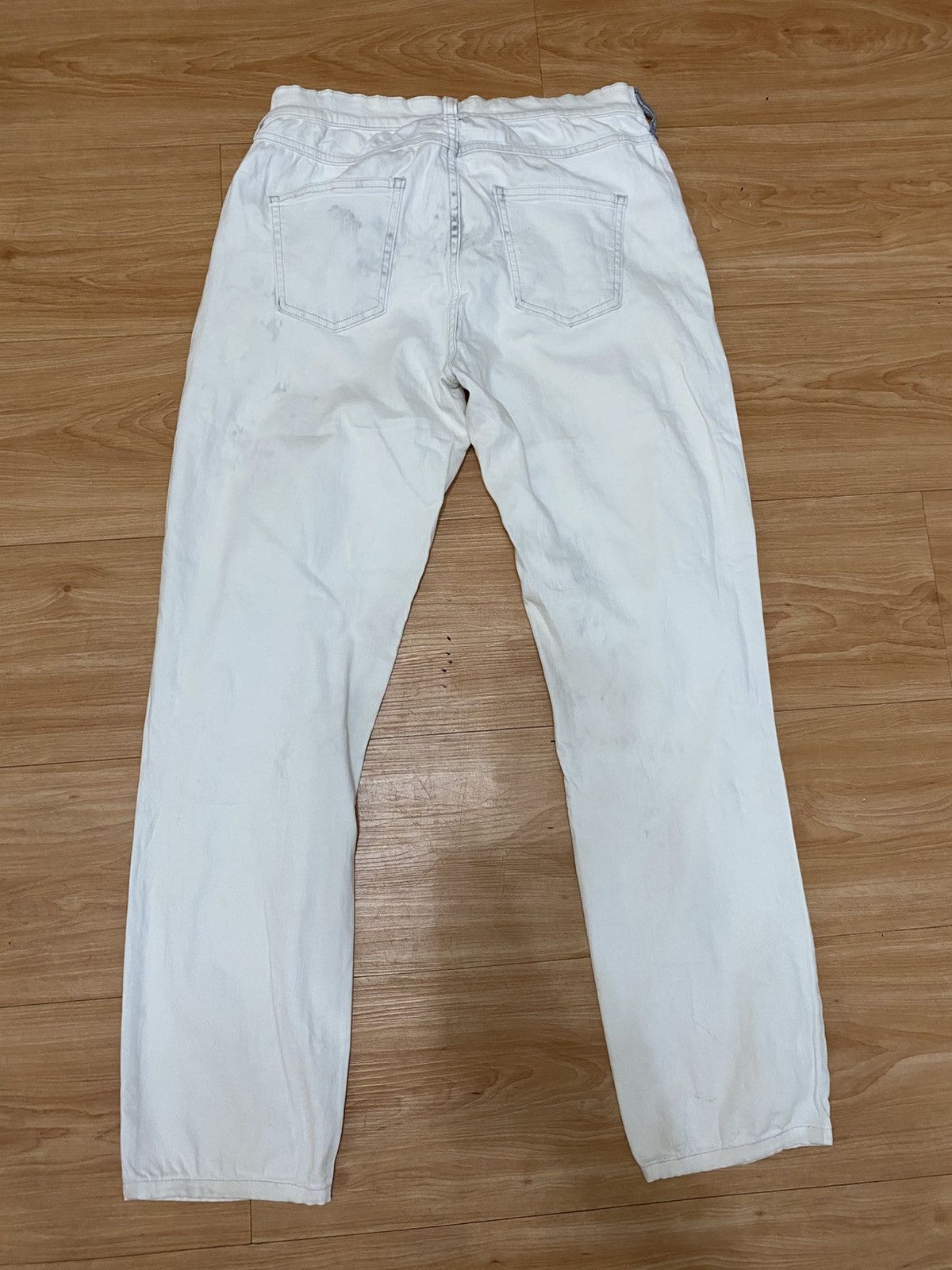 Maison Margiela Maison Margiela Distressed White Denim Jeans very rare Size US 29 - 3 Thumbnail