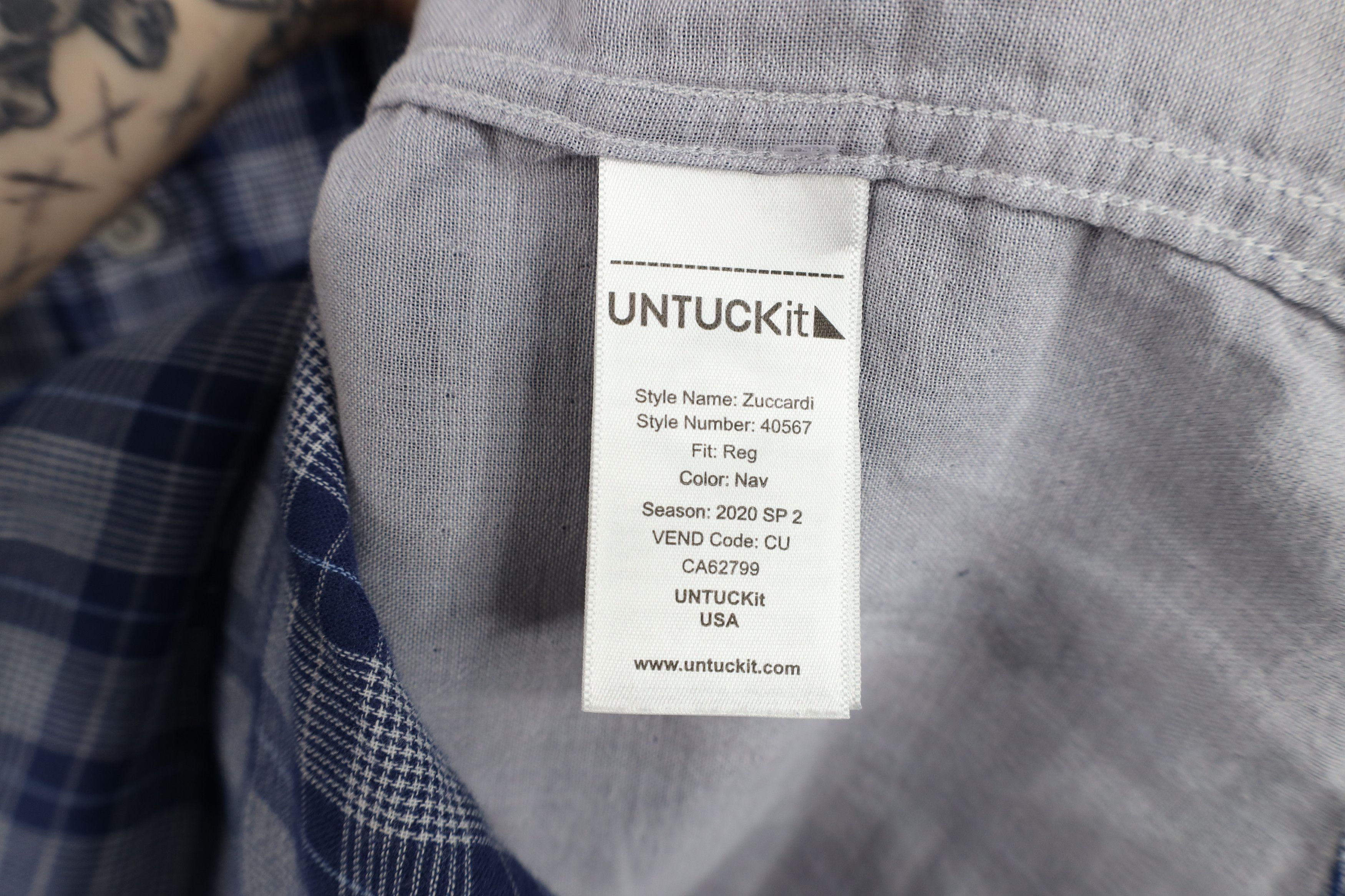 UNTUCKit Untuckit Flannel Short Sleeve Collared Button Shirt Plaid Size US S / EU 44-46 / 1 - 8 Thumbnail