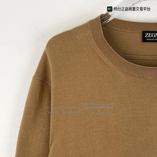 Ermenegildo Zegna Zegna Men's Solid Crew Neck Short. Size US L / EU 52-54 / 3 - 3 Thumbnail