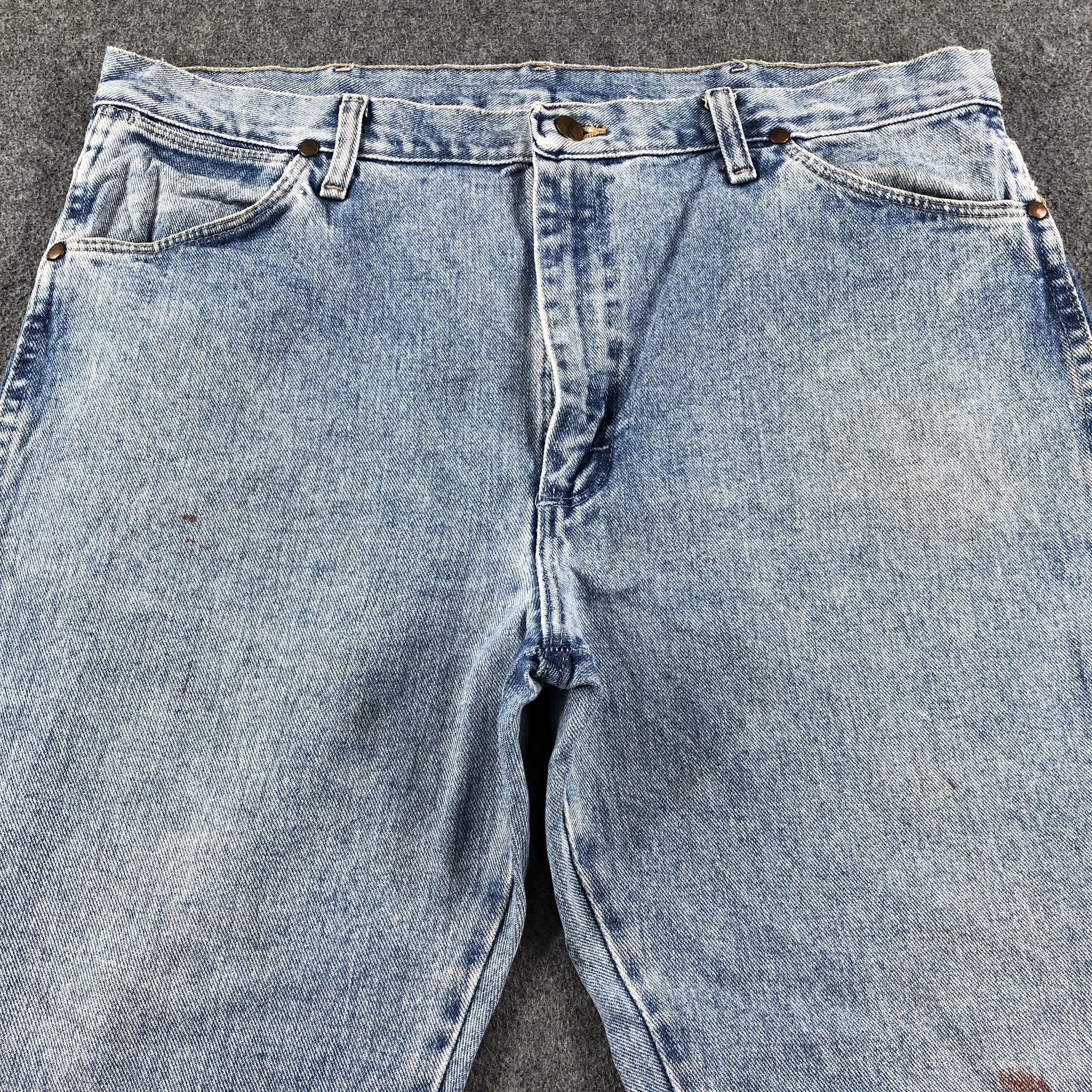Vintage Vintage Blue Wash Wrangler Jeans-J2394 Size US 38 / EU 54 - 3 Thumbnail