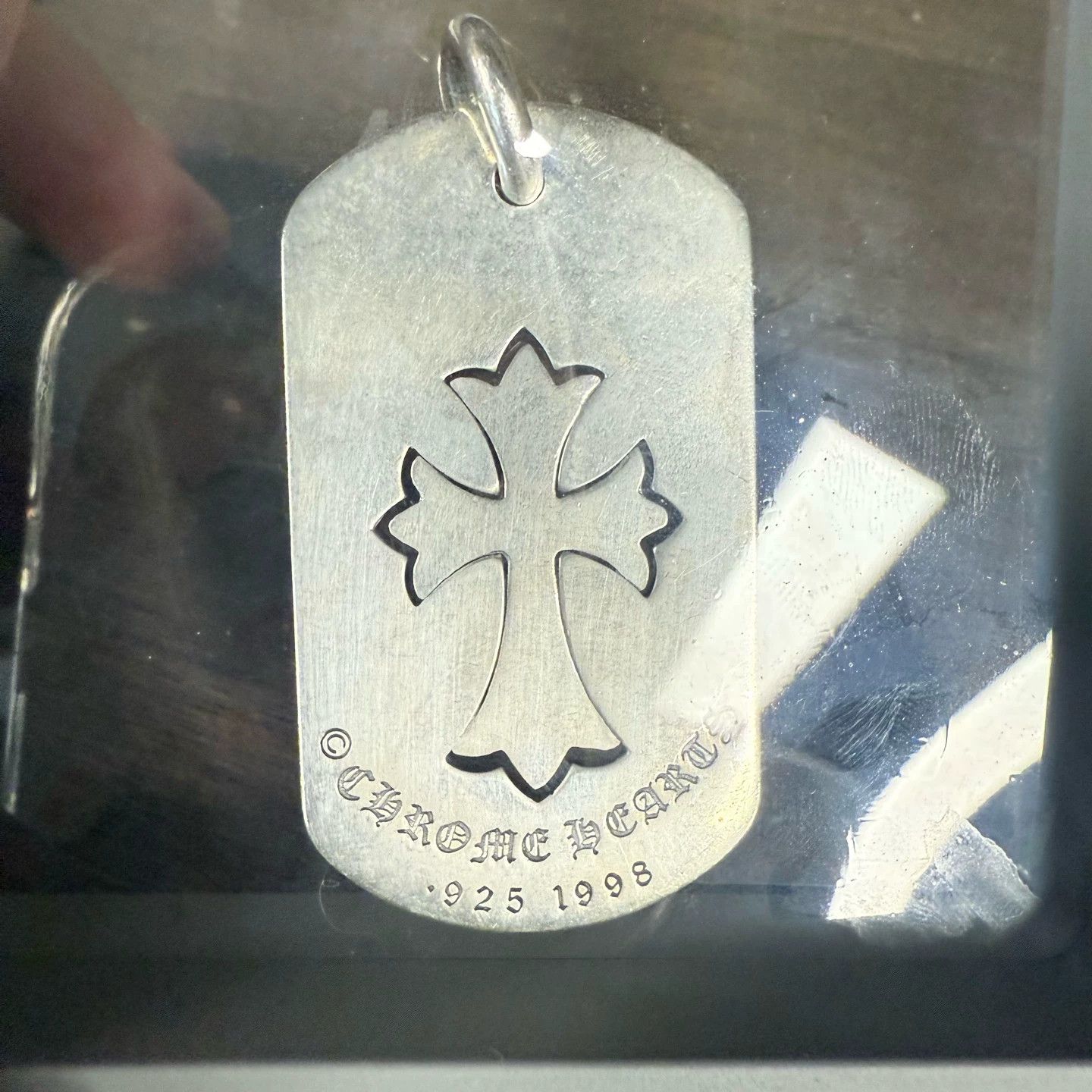 Chrome Hearts Chrome Hearts Medium Cross Dog Tag Square Tag Size ONE SIZE - 2 Thumbnail