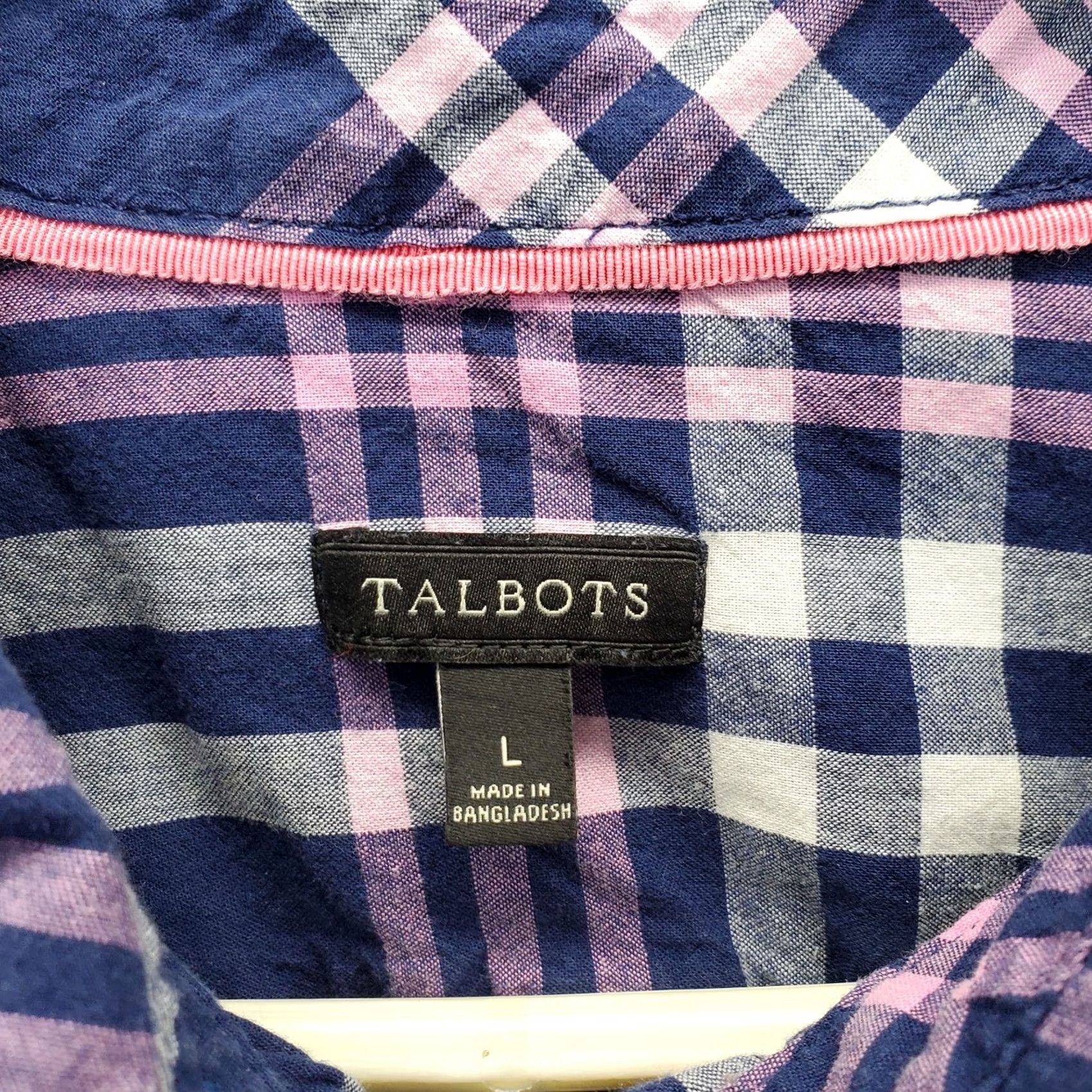 Talbots Talbots Shirt Women Size L Multicolor Plaid Long Sleeve Lightweight Collared Button Up Size L / US 10 / IT 46 - 5 Thumbnail