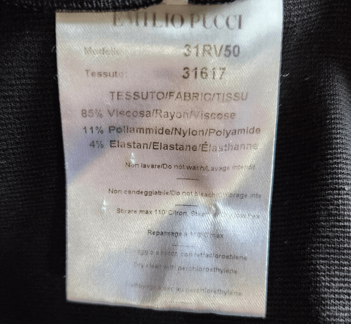 Emilio Pucci Emilio Pucci Black Skirt US 8 Embroidered Accent Zip Closur Size 30" / US 8 / IT 44 - 6 Thumbnail