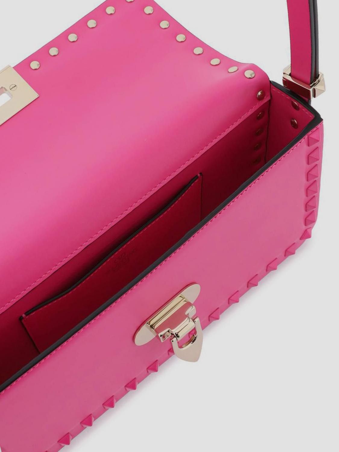 Valentino o1s22i1n0924 Size: OS / Rockstud Leather Shoulder Bag Size ONE SIZE - 4 Thumbnail