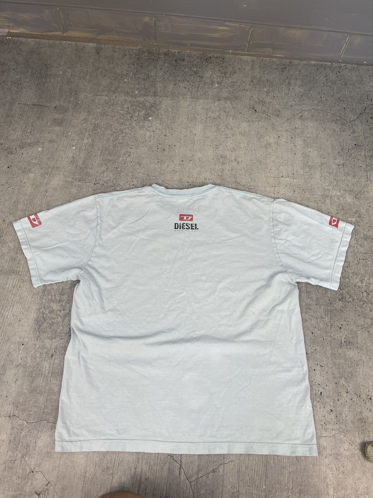 Diesel 90s Diesel Vintage T-Shirt Avant Garde Big Logo Y2K Size US XL / EU 56 / 4 - 2 Thumbnail