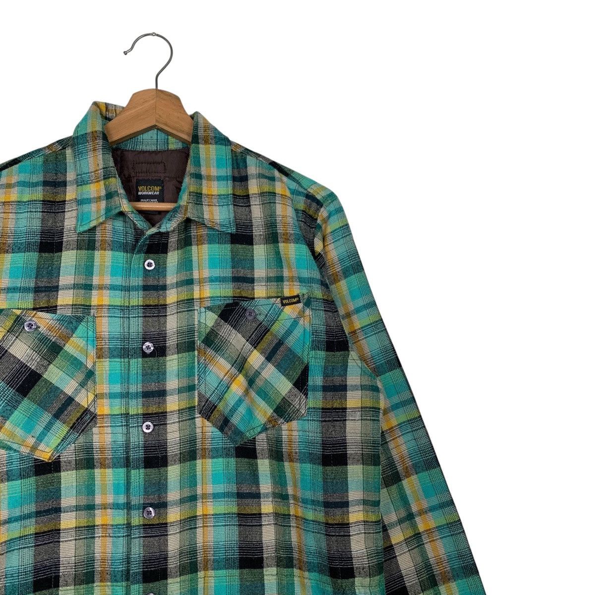Volcom VOLCOM WORKWEAR Green Tartan Warm Flannel Jacket #2717-C122 Size US S / EU 44-46 / 1 - 6 Thumbnail