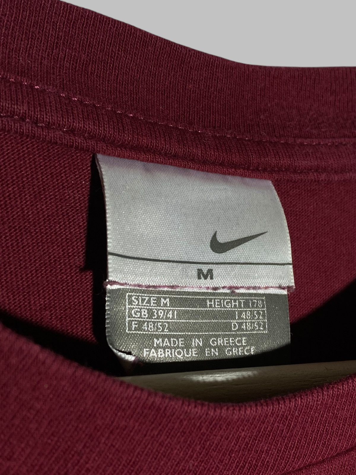 Nike × Vintage Vintage 90s Nike swoosh logo t-shirt Size US M / EU 48-50 / 2 - 11 Thumbnail