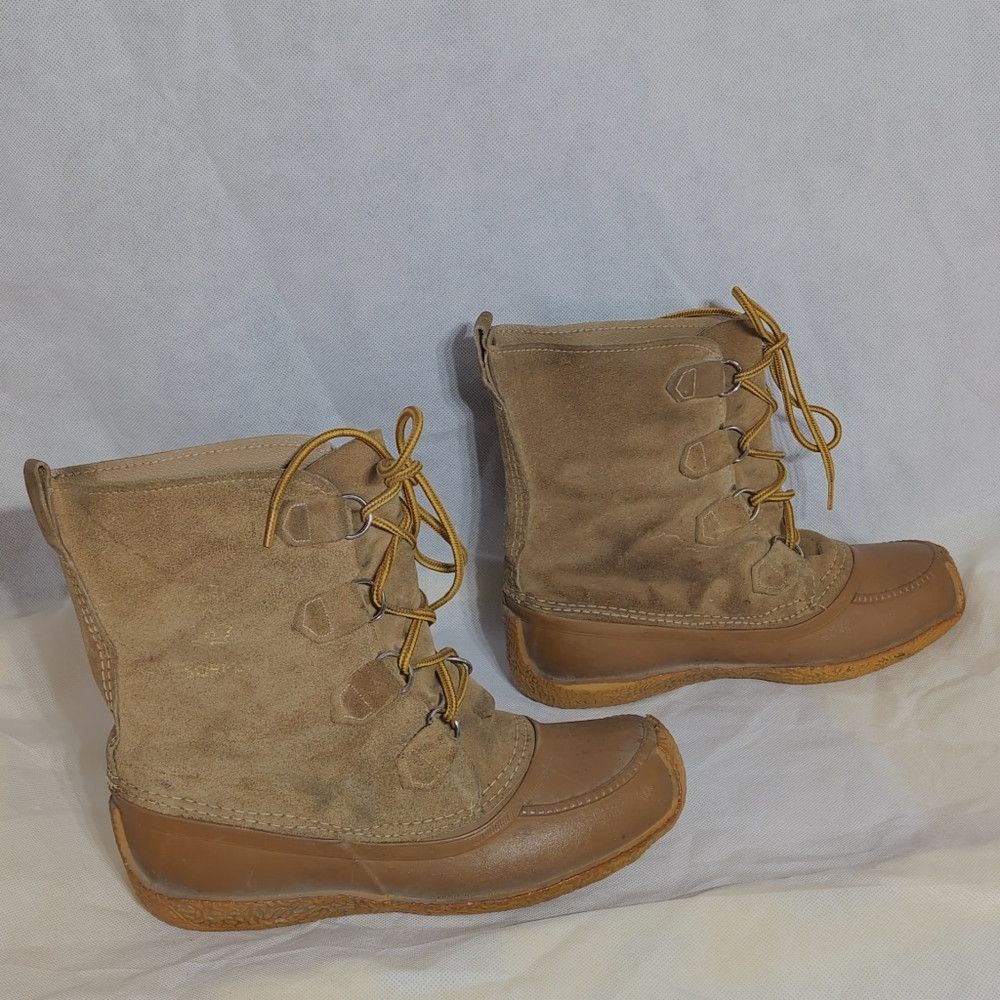 SOREL Vintage Sorel Sz 8 Tundra Tan Women's Combat Snow Boots Size US 8 / IT 38 - 6 Thumbnail