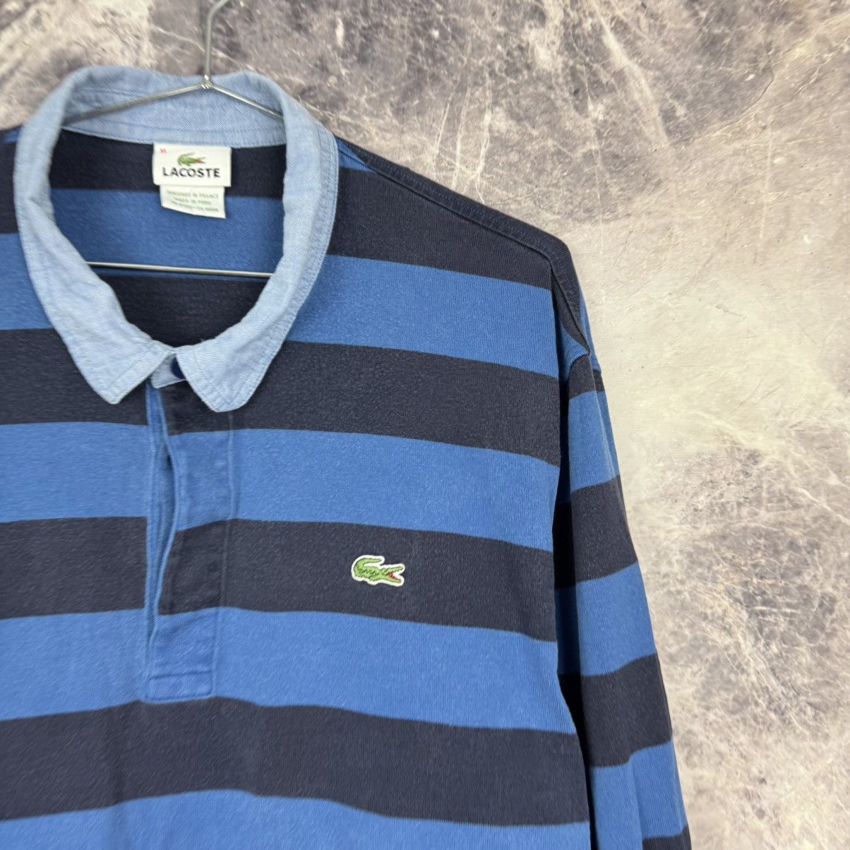 Lacoste Vintage Lacoste Rugby Polo Shirt XL Size Perfect Condition Size US XL / EU 56 / 4 - 2 Thumbnail