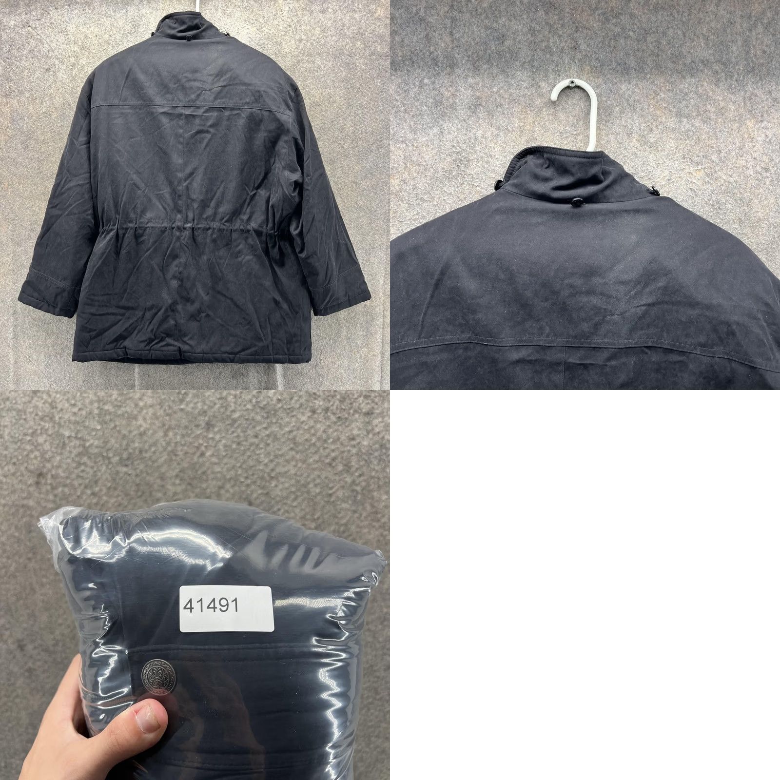 Pendleton VINTAGE Pendleton Jacket Womens Large Black Canvas Full Zip Collared Pockets Lined Size L / US 10 / IT 46 - 8 Thumbnail