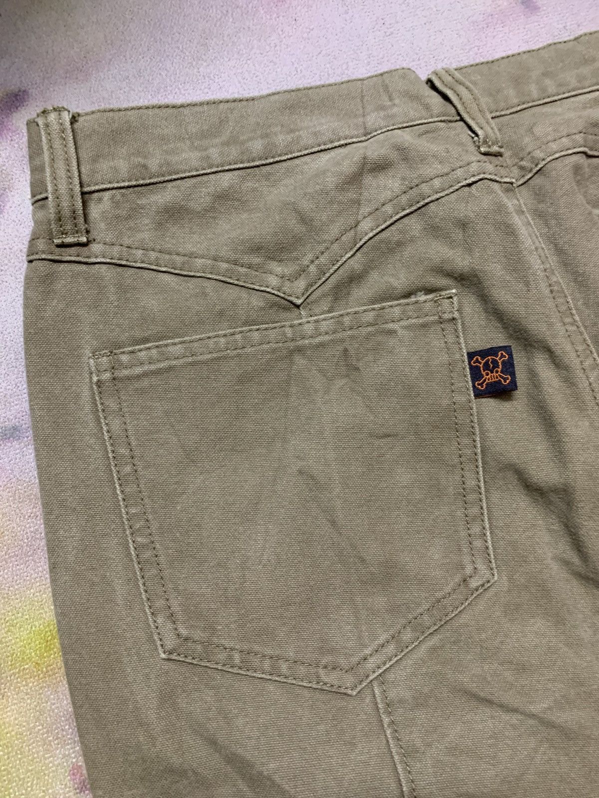 291295=Homme Flare Canvas Cyberpunk Gimmick Pants Size US 30 / EU 46 - 10 Thumbnail