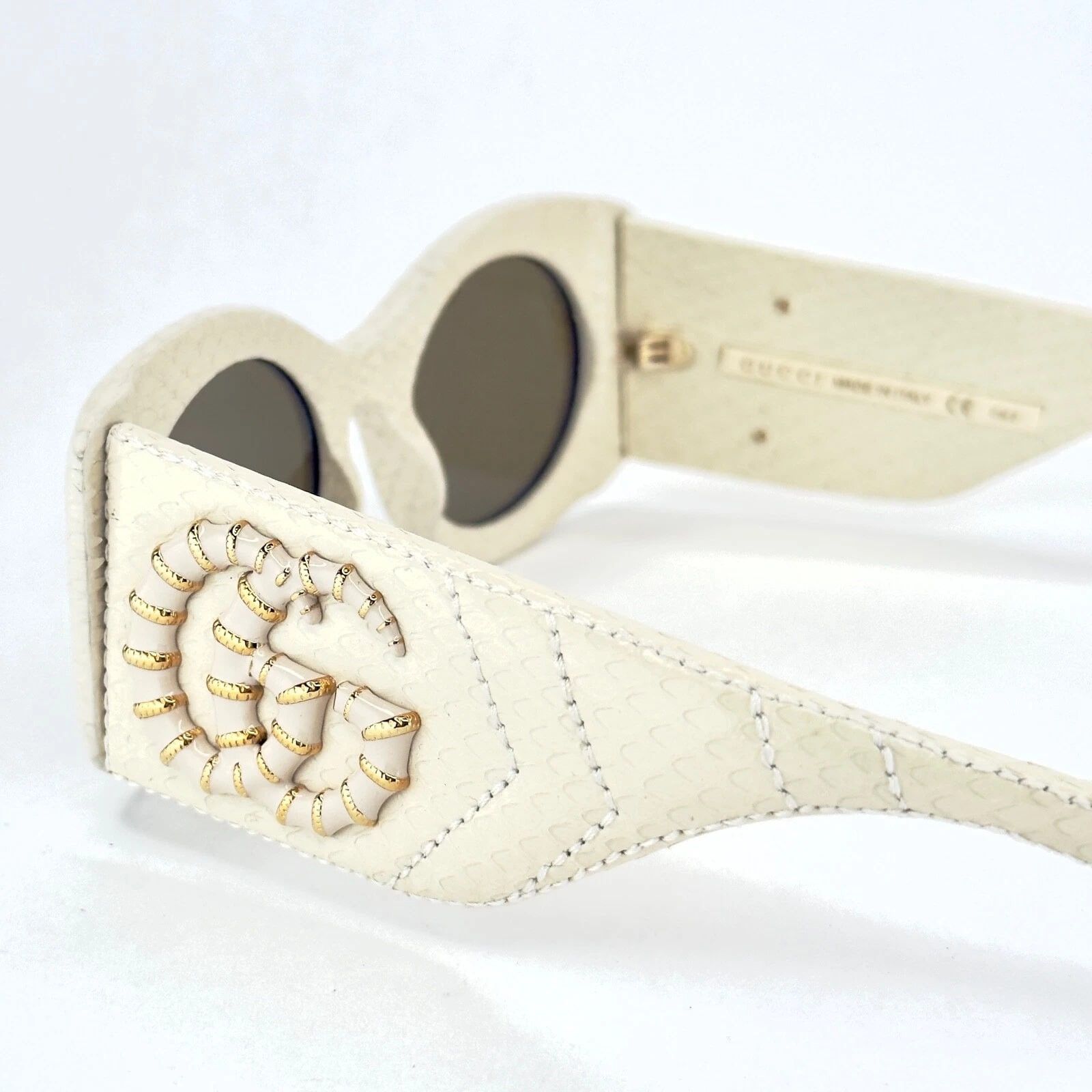 Gucci GUCCI GG0815S MATELASSE 0815 Quilted Leather Sunglasses 002 Size ONE SIZE - 4 Thumbnail