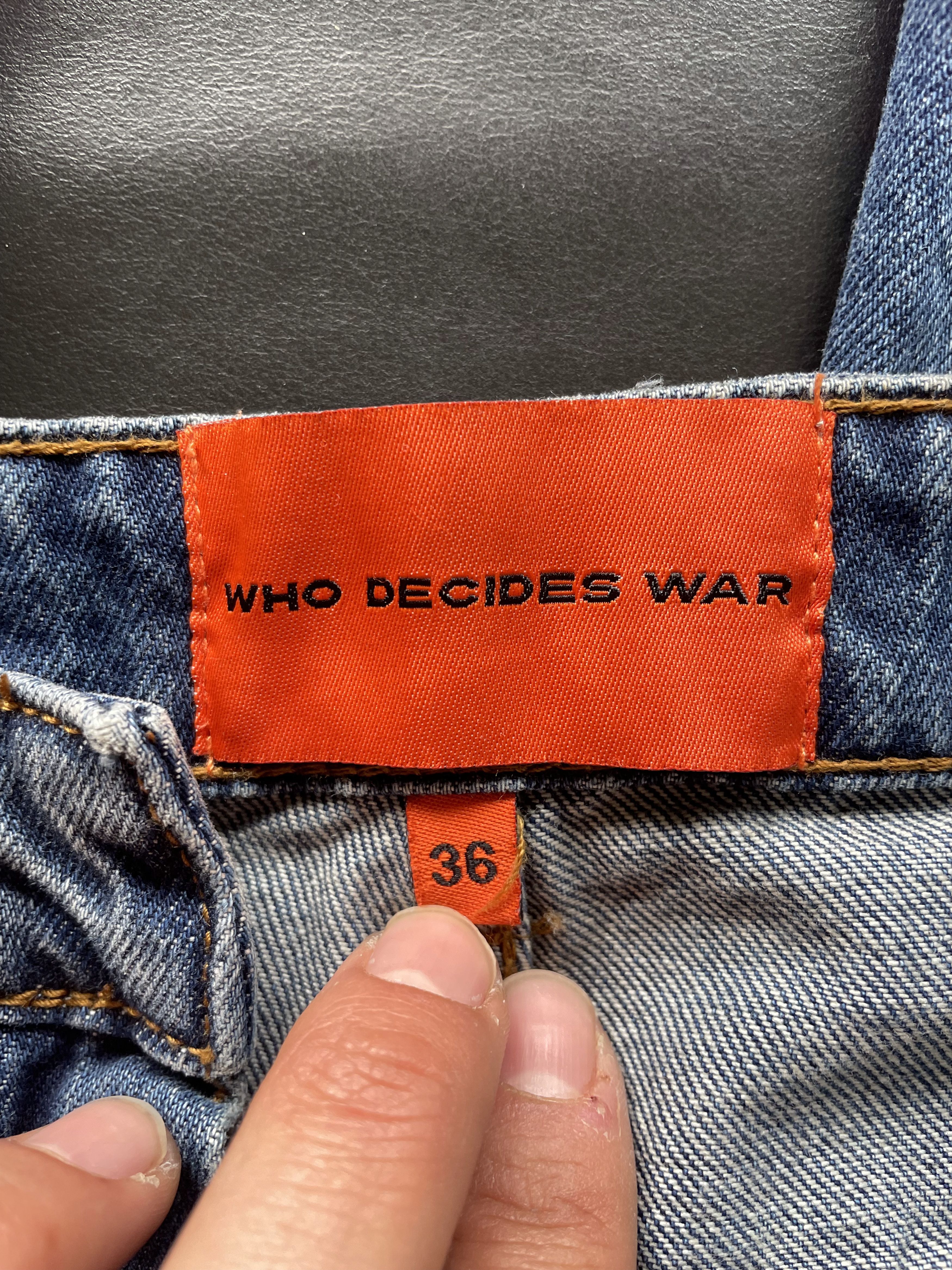 Who Decides War Bandana Patch Flared Jeans Size US 36 / EU 52 - 21 Thumbnail