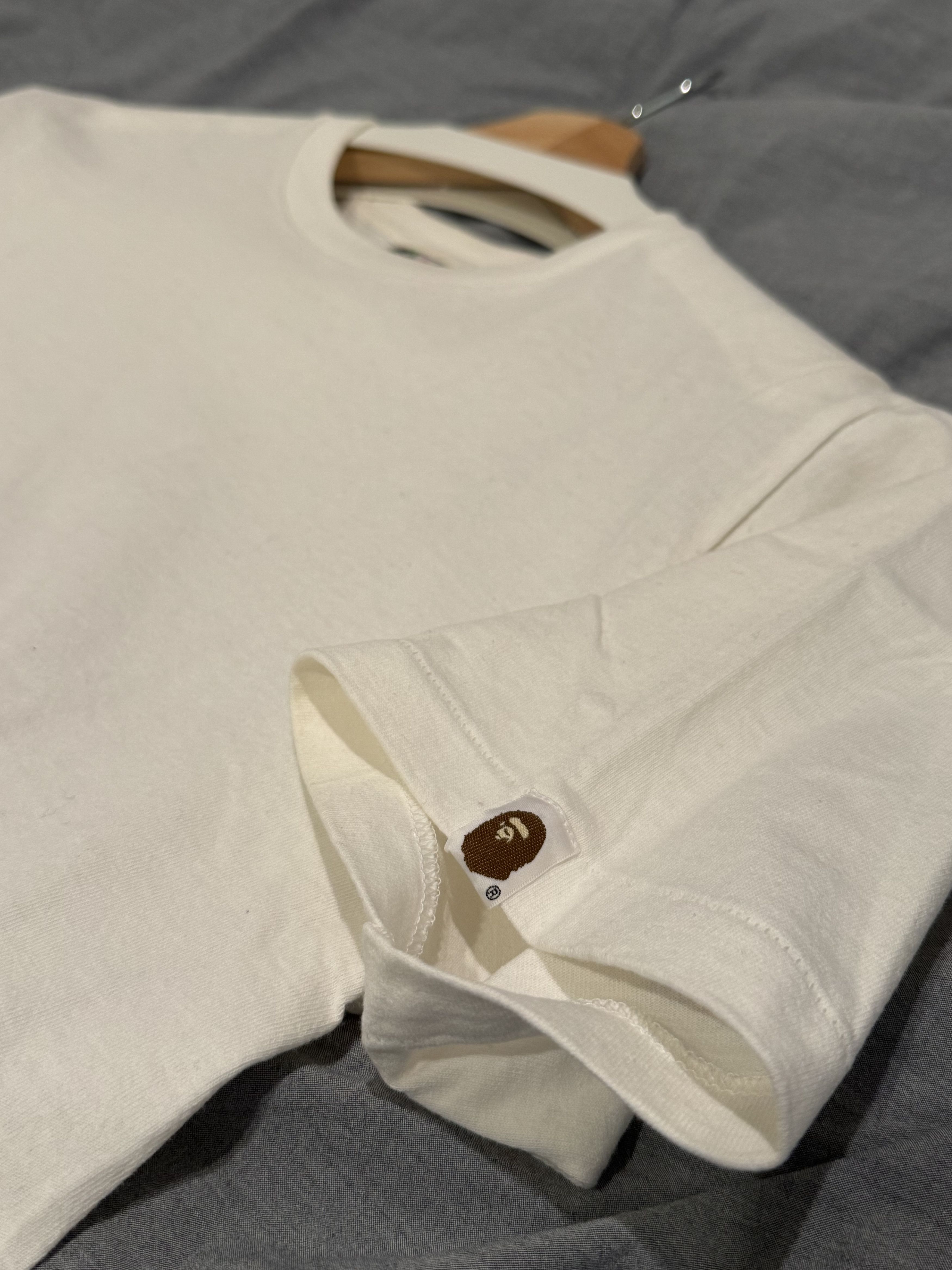 Bape Bape Shark Front & Back Side WGM Print White T-Shirts Medium Size US M / EU 48-50 / 2 - 6 Thumbnail