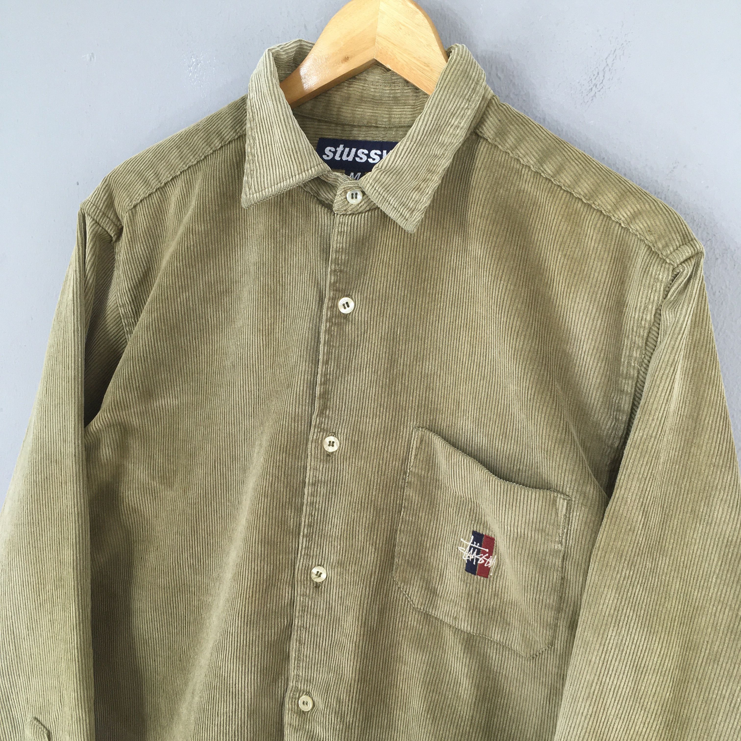 Stussy Vintage Stussy New York Corduroy Flannel Shirt Medium Size US M / EU 48-50 / 2 - 3 Thumbnail