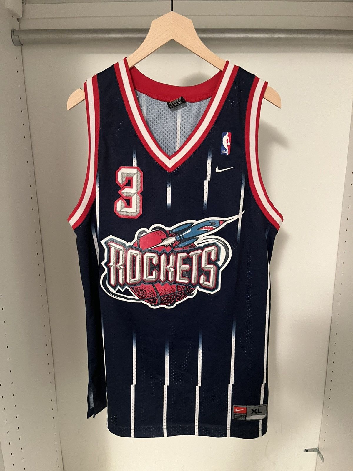 Nike Steve Francis Rockets Jersey Size US XL / EU 56 / 4 - 1 Thumbnail