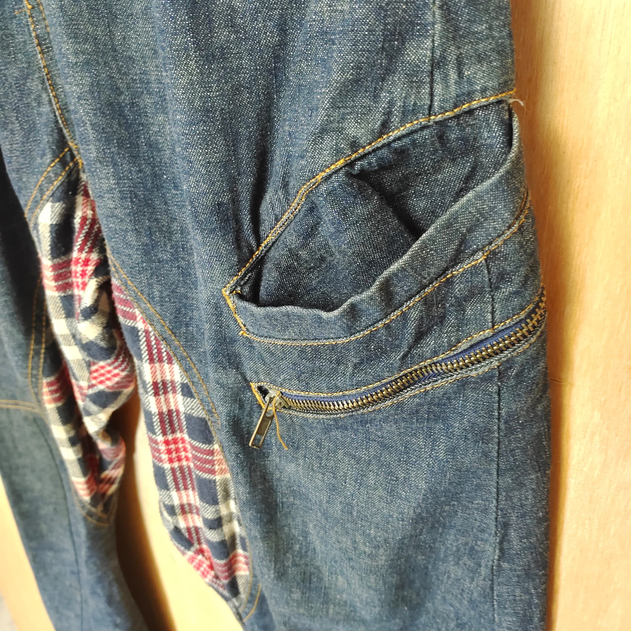 Kapital × Undercover × Yohji Yamamoto RARE UNIQUE WIDE LEG DENIM JEANS PANT RARE DESIGNED JEANS Size US 29 - 4 Thumbnail