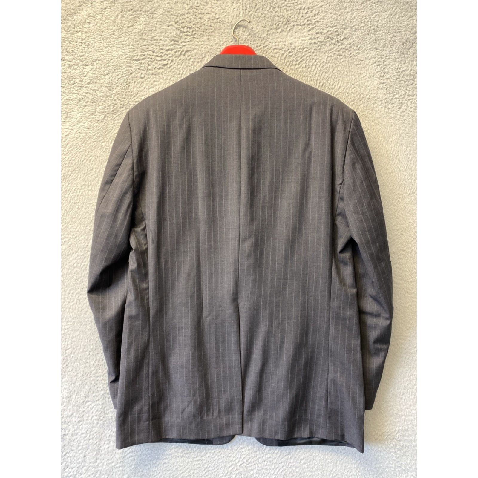 Ralph Lauren Ralph Lauren Sport Coat Blazer Mens 42R Wool Gray Striped Single-Breasted Notch Lapel 4-Button Sleeve Regular Fit Size 42 Mens Size 42R - 5 Thumbnail